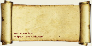 Janko Galjak vizit kartica